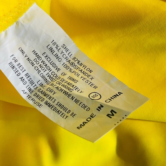 Yellow High Waist Bikini Women’s Swimsuit Set - Picture 7 of 7